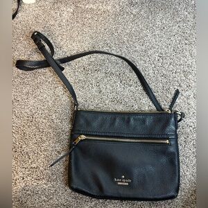 Kate Spade Black Leather Crossbody Bag